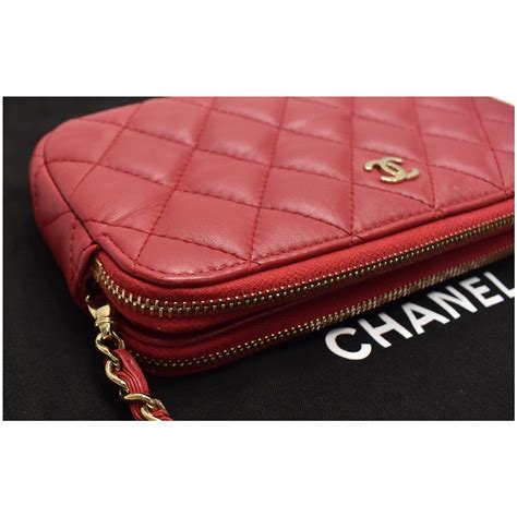 chanel zip wallet|Chanel 2019 Double Zip Wallet On Chain .